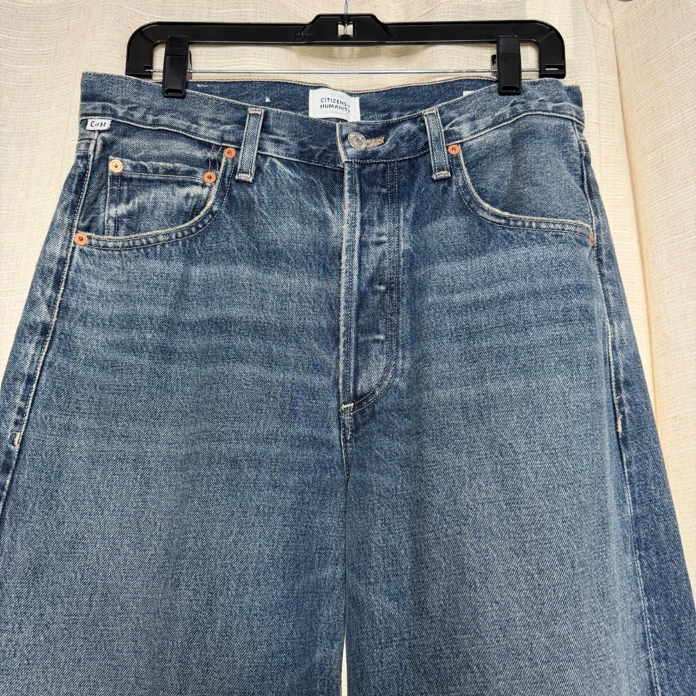Citizens of Humanity Ayla Baggy Jeans Wide Leg Medium Wash Blue High Rise 28 - Picture 3 of 10